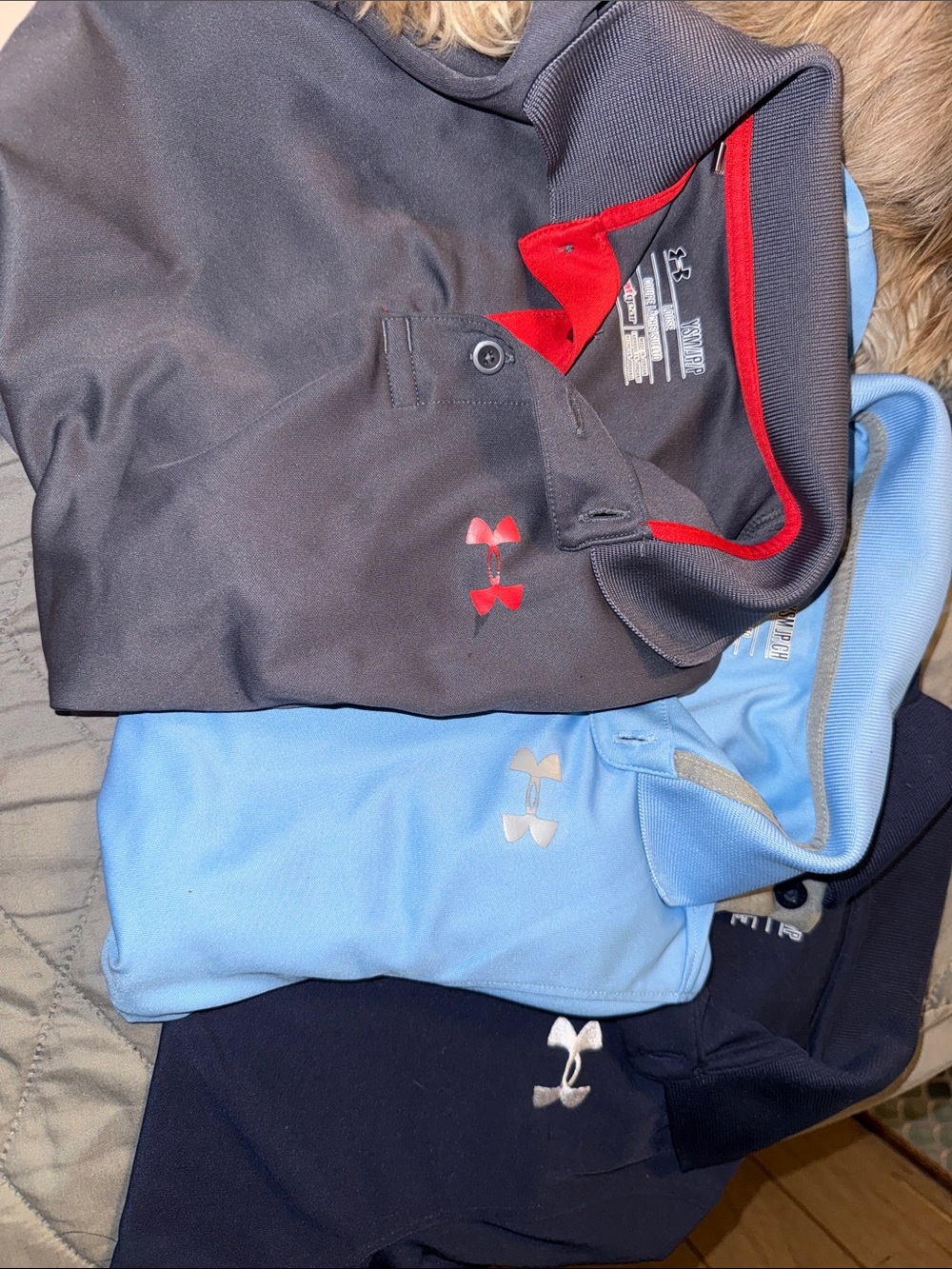 Under Armour Polo Bundle - Black, Light Blue, Navy